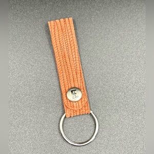 Brown Leather Keychain